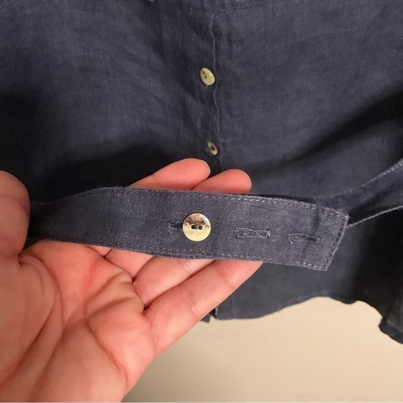 Monoreno Lagenlook Boho 100% Linen Shirt Dress Medium - Picture 13 of 15